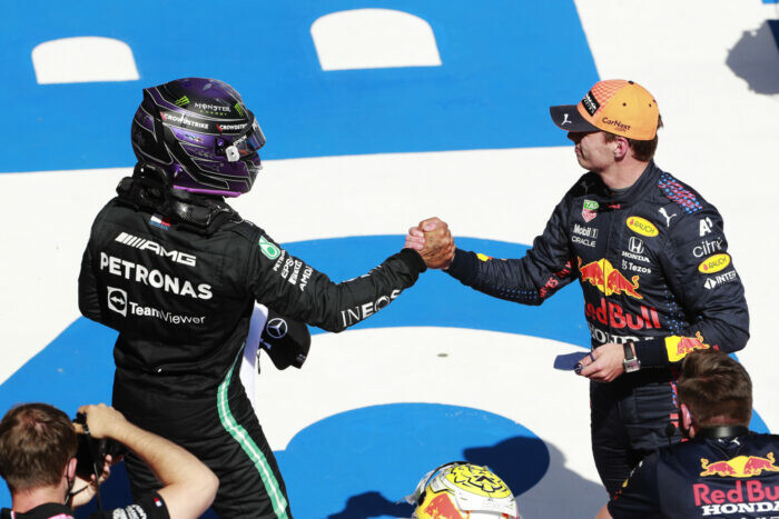 Lewis Hamilton / Max Verstappen / Mercedes / Stiermarken / Oostenrijk / 2021