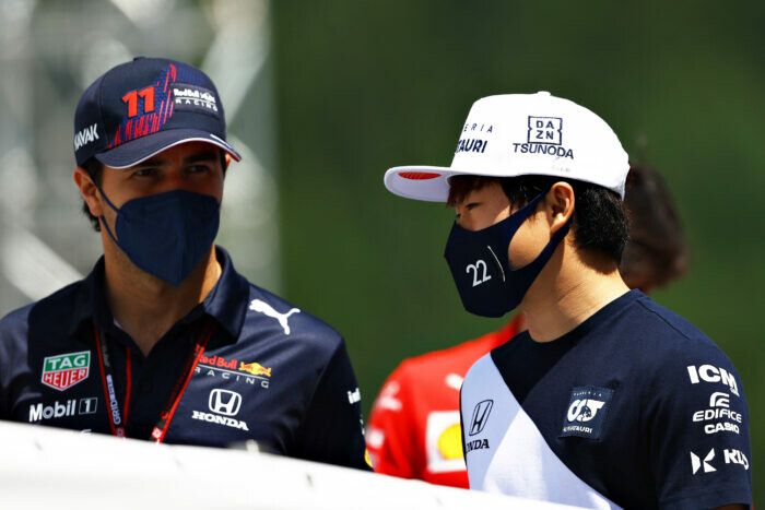 Yuki Tsunoda / Sergio PÃ©rez / Red Bull / Stiermarken / Oostenrijk / 2021